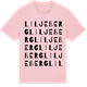 Pink Cotton t-shirt med Liljeberg ordlek t-shirt