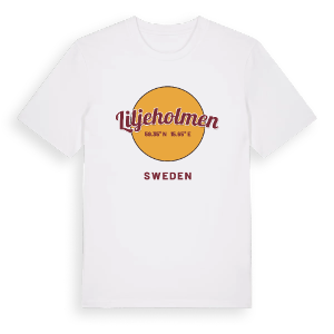 Liljeholmen cirkel t-shirt – ekologisk bomull t-shirt från Pinshirt