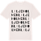 Vintage White t-shirt med Liljeholmen ordlek t-shirt