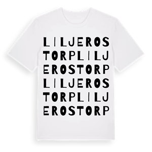 Liljerostorp ordlek t-shirt – ekologisk bomull t-shirt från Pinshirt