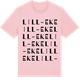 Pink Cotton t-shirt med Lill-Eke ordlek t-shirt