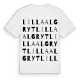 Lilla Algryt ordlek t-shirt