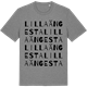Mid Heather Gray t-shirt med Lilla Ängesta ordlek t-shirt