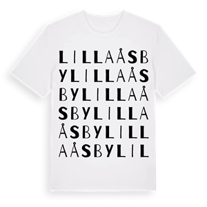 Lilla Åsby ordlek t-shirt – ekologisk bomull t-shirt från Pinshirt