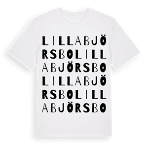 Lilla Björsbo ordlek t-shirt – ekologisk bomull t-shirt från Pinshirt
