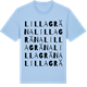 Blue Soul t-shirt med Lilla Gräna ordlek t-shirt