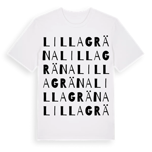 Lilla Gräna ordlek t-shirt – ekologisk bomull t-shirt från Pinshirt