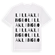 White t-shirt med Lilla Klingbo ordlek t-shirt