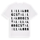 Lilla Korgesta ordlek t-shirt