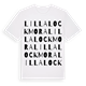 Lilla Lockmora ordlek t-shirt