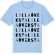 Blue Soul t-shirt med Lilla Översta ordlek t-shirt