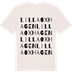 Vintage White t-shirt med Lilla Oxhagen ordlek t-shirt