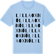 Blue Soul t-shirt med Lilla Oxnö ordlek t-shirt