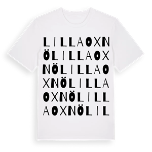 Lilla Oxnö ordlek t-shirt – ekologisk bomull t-shirt från Pinshirt
