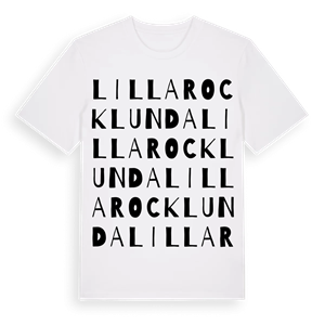 Lilla Rocklunda ordlek t-shirt – ekologisk bomull t-shirt från Pinshirt
