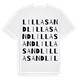 Lilla Sand ordlek t-shirt