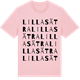 Pink Cotton t-shirt med Lilla Sätra ordlek t-shirt