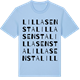 Blue Soul t-shirt med Lilla Sensta ordlek t-shirt
