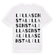 White t-shirt med Lilla Sensta ordlek t-shirt