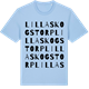 Blue Soul t-shirt med Lilla Skogstorp ordlek t-shirt