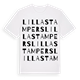 Lilla Stampers ordlek t-shirt