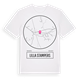 White t-shirt med Lilla Stampers t-shirt