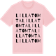 Pink Cotton t-shirt med Lilla Tomta ordlek t-shirt