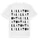 White t-shirt med Lilla Tomta ordlek t-shirt