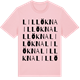 Pink Cotton t-shirt med Lillökna ordlek t-shirt