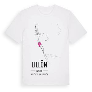 Lillön karta t-shirt – ekologisk bomull t-shirt från Pinshirt