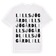 Lillsjö gård ordlek t-shirt