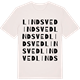 Vintage White t-shirt med Lindsved ordlek t-shirt