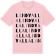 Pink Cotton t-shirt med Lindvalla ordlek t-shirt