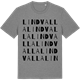 Mid Heather Gray t-shirt med Lindvalla ordlek t-shirt