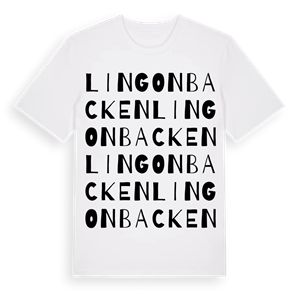 Lingonbacken ordlek t-shirt – ekologisk bomull t-shirt från Pinshirt