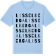 Blue Soul t-shirt med Lisselberga ordlek t-shirt
