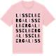 Pink Cotton t-shirt med Lisselberga ordlek t-shirt