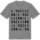 Mid Heather Gray t-shirt med Lisselberga ordlek t-shirt