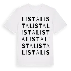 Lista ordlek t-shirt – ekologisk bomull t-shirt från Pinshirt