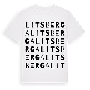 Litsberga ordlek t-shirt – ekologisk bomull t-shirt från Pinshirt