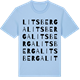 Blue Soul t-shirt med Litsberga ordlek t-shirt