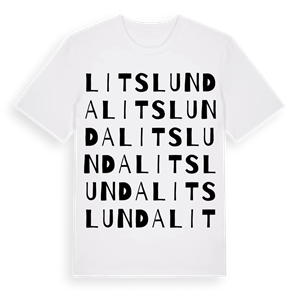 Litslunda ordlek t-shirt – ekologisk bomull t-shirt från Pinshirt