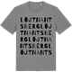 Mid Heather Gray t-shirt med Löjtnantsberg ordlek t-shirt