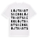 Löjtnantsberg ordlek t-shirt