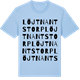 Blue Soul t-shirt med Löjtnantstorp ordlek t-shirt