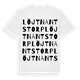 Löjtnantstorp ordlek t-shirt