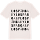 Vintage White t-shirt med Lospånga by ordlek t-shirt