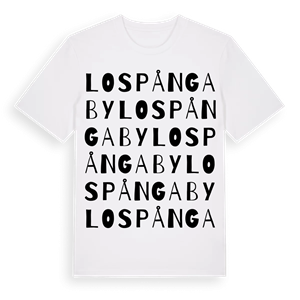 Lospånga by ordlek t-shirt – ekologisk bomull t-shirt från Pinshirt