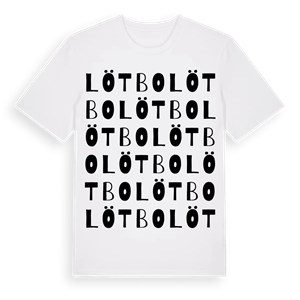 Lötbo ordlek t-shirt – ekologisk bomull t-shirt från Pinshirt