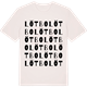 Vintage White t-shirt med Lötbo ordlek t-shirt